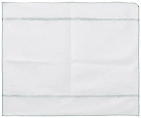 Panos de Limpeza 50 pcs 50x60 cm branco com riscas verdes