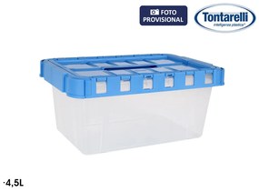 Caixa de Armazenagem com Tampa Double Transparente Antracite (5 L)