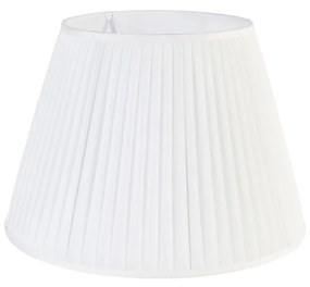 Abajur Plissado Branco 45/30 cm Retro