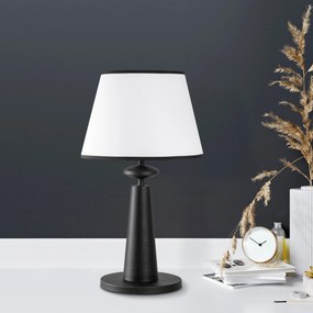 Candeeiro de Mesa Pardo – Preto – 30 cm Diâmetro x 55 cm Altura