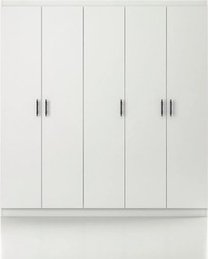Conjunto de Quarto Lavinia – Branco – Guarda-Roupa 175x186x50 cm, Estr