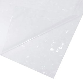 Películas para janela 3 pcs PVC fosco padrão arco-íris 3D