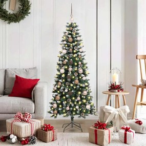 vidaXL Árvore de Natal Artificial Verde 150 cm PVC, Plástico e Aço