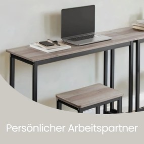 Mesa alta com 2 bancos, mesa de bar com conjunto de bancos altos, conjunto de jantar cinza e preto