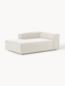 Módulo de canto com chaise longue em bouclé Lennon