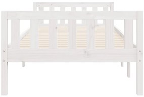 Cama de criança sem colchão 90x200 cm pinho maciço branco