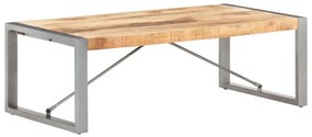 Mesa de centro 120x60x40 cm madeira de mangueira áspera