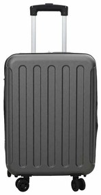 Mala Dobrável Tecido Duro 20'' Cinza Escuro 34x23x55.5 cm ABS