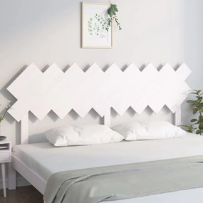 Cabeceira de cama 178x3x80,5 cm pinho maciço branco