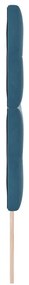 Cabeceira LED vidaXL Azul Escuro 72 cm Veludo