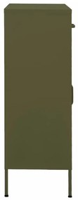 Armário de arrumação aço 80x35x101,5 cm verde-azeitona