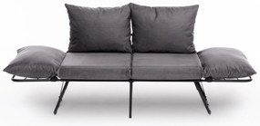 Sofá-Cama de 2 Lugares Viper – Cinzento – 150 x 78 x 60 cm