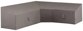 Cobertura p/ conj. lounge em forma de L 270x270x65/90 cm cinza