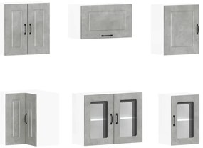 11 peças armário de cozinha conjunto Kalmar concreto cinza