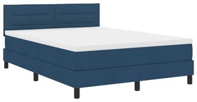 Cama Box com Colchão Azul 160x200 cm Tecido