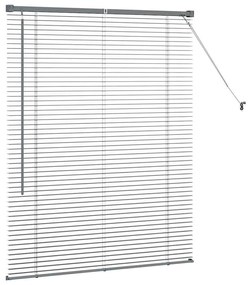 Persiana de Janela Cinzento-escuro 105 x 130 cm Alumínio