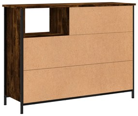 Aparador 100x33x75 cm derivados de madeira carvalho fumado