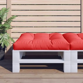 Almofadão para sofá de paletes 70x70x10 cm vermelho
