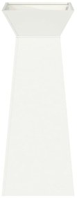 Jardineiras de Pilar 2 pcs com Tigela Branca 40x40x100 cm Aço