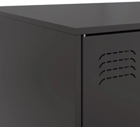 Mesa de centro 67x50x44 cm aço preto