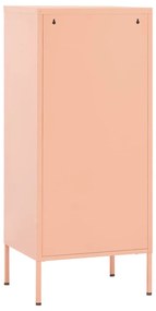 Armário de arrumação aço 42,5x35x101,5 cm rosa