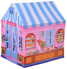 Loja de doces para brincar Zona infantil Presente fácil de montar para crianças 93x69 x103cm 0,75 kg Rosa