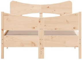 Cama sem colchão 120x190 cm madeira de pinho maciça