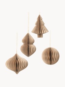 Ornamentos para árvore Julet, conjunto de 4