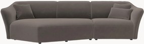 Sofá modular em veludo Flora (5 lugares)