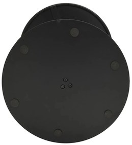 Mesa de jardim redonda Ø50x72 cm aço preto