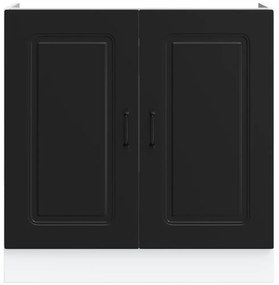 Armário baixo lavatório Kalmar 80x46x81,5 cm preto