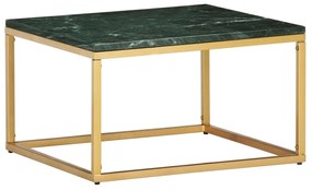 vidaXL Mesa de centro 60x60x35cm pedra genuína textura mármore verde