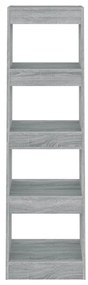 Estante/divisória 40x30x135 cm cor sonoma cinza