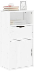 vidaXL Armário lateral gaveta ODDA 40x24x79 cm pinho de madeira maciça