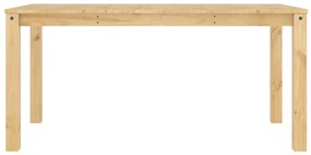 Mesa de jantar Panama 160x80x75 cm madeira de pinho maciça