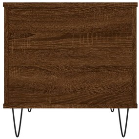Mesa centro 60x44,5x45 cm derivados madeira carvalho castanho