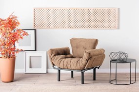 Cadeira Wing Nitta – Castanho Claro – 95x85x70 cm