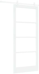 Porta Deslizante vidaXL com Conjunto de Hardware Branco 93x211 cm Made