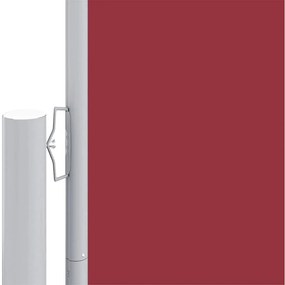 Toldo lateral retrátil 220x600 cm vermelho