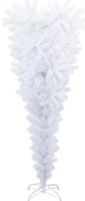 Árvore de Natal artificial invertida com suporte 150 cm branco