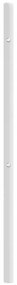 Cabeceira de cama 75 cm metal branco