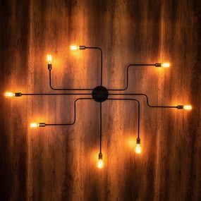Chandelier Truva – Preto – 190 cm