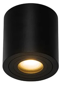 Foco de Teto Redondo Moderno Preto IP44 - Capa