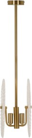 Candeeiro de Teto "Glass" Dourada – 35x18x80 cm