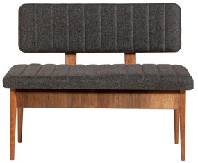Banco Vina – Noz e Antracite – 110x85x40 cm