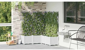 Vasos de Jardim Treliça Branco 120 x 120 x 142 cm Plástico