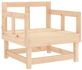 Cadeiras de jardim c/ almofadões 2 pcs madeira de pinho maciça