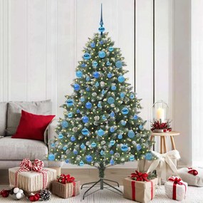 vidaXL Árvore de Natal Artificial Verde 180 cm PVC, Plástico e Aço