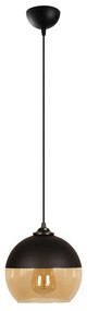 Candeeiro de Teto Camini – Preto Mel – Diâmetro 20 cm, Altura 116 cm