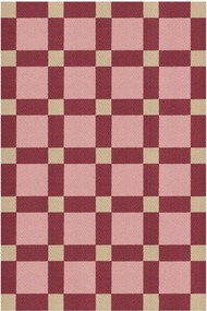 Tapete em juta artesanal Plum Punsch